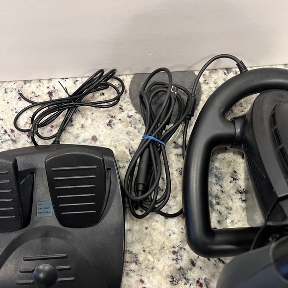 Hori Racing Wheel EX2 and Pedals HX3-71 (U/E) For Xbox 360 Wired w/ Box Untested - Picture 4 of 13